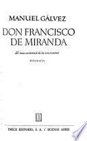 Don Francisco de Miranda