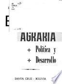 Economía agraria: política y desarrollo