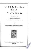 Edición nacional de las Obras completas. Con un prólogo del Excmo. Sr. D. José Ibáñez Martín: Oriígenes de la novela