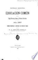Educación común en la capital, provincias, colonias y territorios nacionales