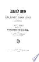 Educación común en la capital, provincias y territorios nacionales