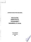 Educación, democracia, ciudadanía y desarrollo local