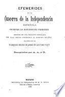 Efemérides de la guerra de la independencia española contra la dominación francesa