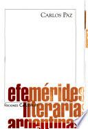 Efemérides literarias argentinas