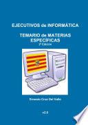 EJECUTIVOS de INFORMçTICA - TEMARIO MATERIAS ESPECêFICAS