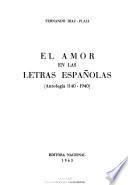 El amor en las letras españolas