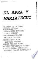 El APRA y Mariátegui