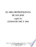 El área metropolitana de San José según los censos de 1963 y 1964