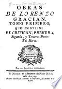 El criticon. Oraculo manual, y arte de prudencia. El heroe