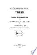 El Dante y la Divina comedia : Thésis presentada a la Facultad de Filosofía y Letras de la Universidad Central ...