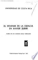 El devenir de la esencia en Xavier Zubiri