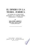 El dinero en la teoría jurídica