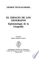 El espacio de los geografos
