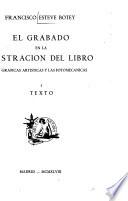 El grabado en la ilustración del libro: Texto