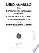 El libro amarillo de los Estados Unidos de Venezuela