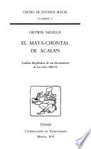 El maya-chontal de Acalán