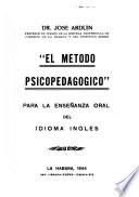 El método psicopedagógico para la enseñanza oral del idioma inglés