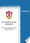 El nombre de las personas