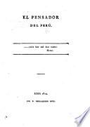 El Pensador del Peru. (Apéndice.).
