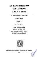 El Pensamiento histórico: De la antigüedad al siglo XVII