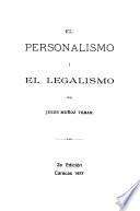 El personalismo i el legalismo