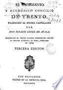 El sacrosanto y ecumenico Concilio de Trento