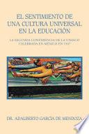 El Sentimiento De Una Cultura Universal En La Educación