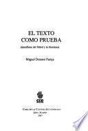 El texto como prueba