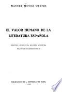 El valor humano de la literatura española