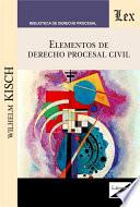 Libro Elementos de derecho procesal civil