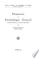 Elementos de entomología general