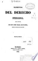 Elementos del derecho internacional
