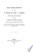 Elogio histórico-biográfico del doctor D. Juan M.a Pou y Camps, catedrático de la Facultad de Farmacia