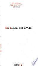 En busca del olvido, novela en verso