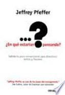 ¿En qué estarían pensando?