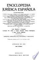 Enciclopedia jurídica española ...