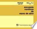 Encuesta continua de mano de obra 1977. Serie 1. Vol. 2. Trimestre 1 al 4 de 1974
