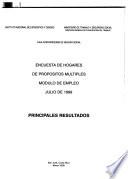 Encuesta de hogares de propósitos múltiples, módulo de empleo
