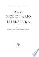 Ensayo de un diccionario de la literatura