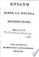 Ensayo sobre la mejora de nuestro teatro
