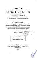 Ensayos biograficos y de critica literaria sobre los principales poetas y literatos hispano-americanos