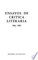 Ensayos de crítica literaria