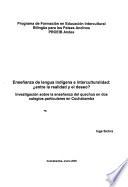 Enseñanza de lengua indígena e interculturalidad, entre la realidad y el deseo?
