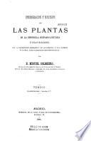 Enumeracion y revision de las plantas de la peninsula hispano-lusitana é islas Baleares