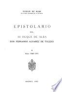 Epistolario: Años 1568-1571