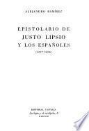 Epistolario de Justo Lipsio y los españoles