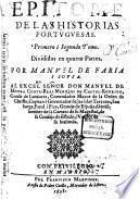 Epitome de las historias portvgvesas ...