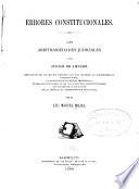 Errores constitucionales