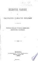 Escritos varios de Salvador Camacho Roldán