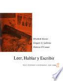 Español, leer, hablar y escribir